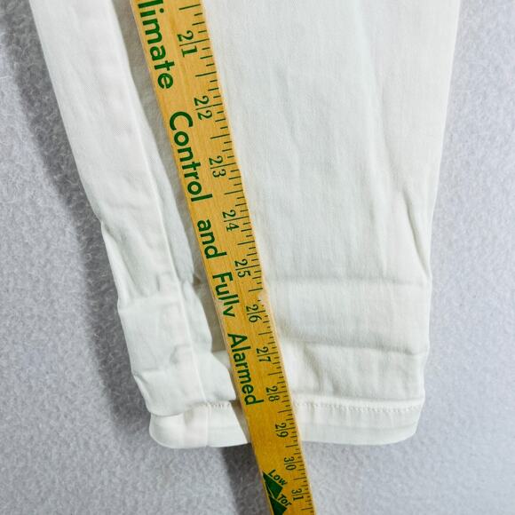 PILCRO AND THE LETTERPRESS Pants 25 Hyphen Chinos Ankle Cuffed Low Rise White - Picture 15 of 16